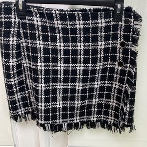 Black & White Mini Skirt